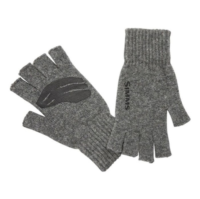 Перчатки Simms Wool 1/2 Finger Glove цвет Steel размер S/M