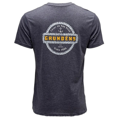 Футболка Grundens Rope Knot SS T-Shirt цвет Heather Charcoal размер M