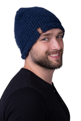 Шапка Букле цвет индиго размер 54-58