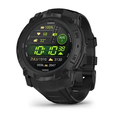 Instinct 3 – 50 мм AMOLED, Tactical Edition черный с черным ремешком