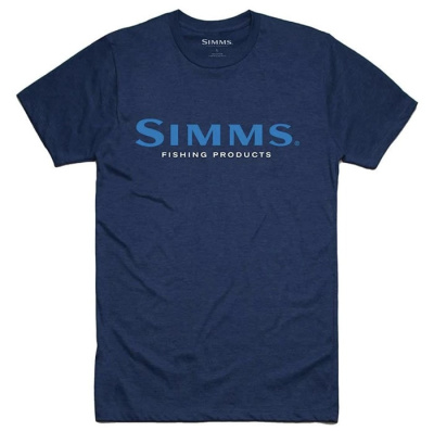 Футболка Simms Logo T-Shirt цвет Dark Moon Heather размер XL