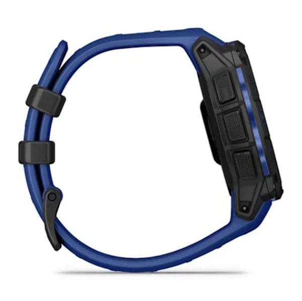 Instinct 3 – 45 мм AMOLED черные с сине/черным силиконовым ремешком