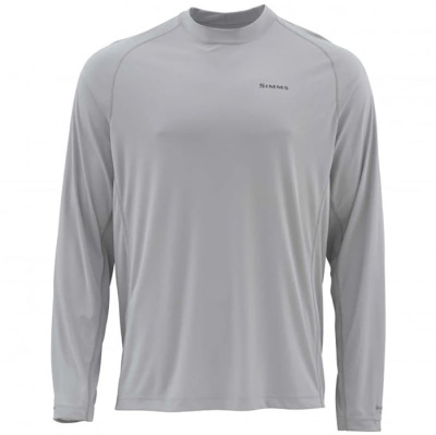Термофутболка Simms Solarflex LS Crewneck Solid цвет Sterling размер 3XL