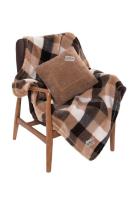 Комплект меховой подушка и плед