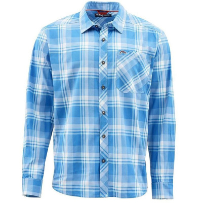 Рубашка Simms Outpost LS Shirt цвет Pacific Plaid размер L