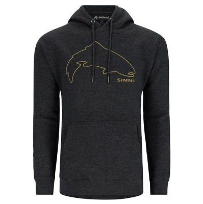 Толстовка Simms Trout Outline Hoody цвет Charcoal Heather размер S