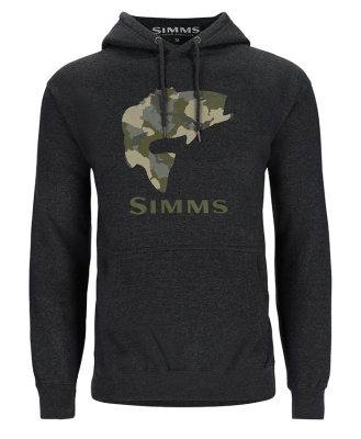 Толстовка Simms Bass Fill Hoody цвет Charcoal Heather размер S