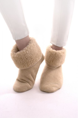 Носки меховые Эко цвет беж размер 38-40 Носки меховые Эко цвет беж размер 38-40