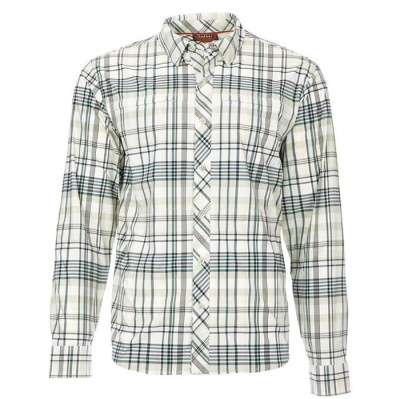 Рубашка Simms Stone Cold LS Shirt  цвет Pearl Madras Plaid размер M