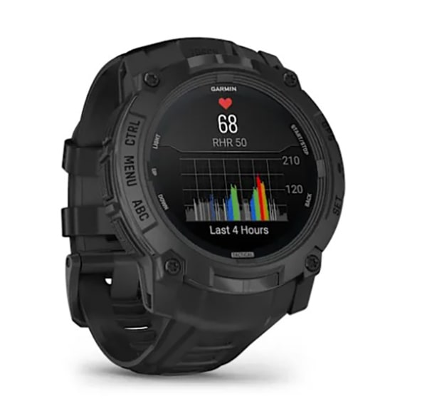 Instinct 3 – 50 мм AMOLED, Tactical Edition черный с черным ремешком