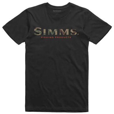 Футболка Simms Logo T-Shirt цвет Black размер L Футболка Simms Logo T-Shirt цвет Black размер L