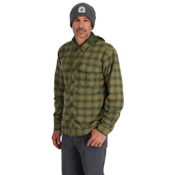 Рубашка Simms Coldweather Hoody цвет Basswood MC Plaid размер M