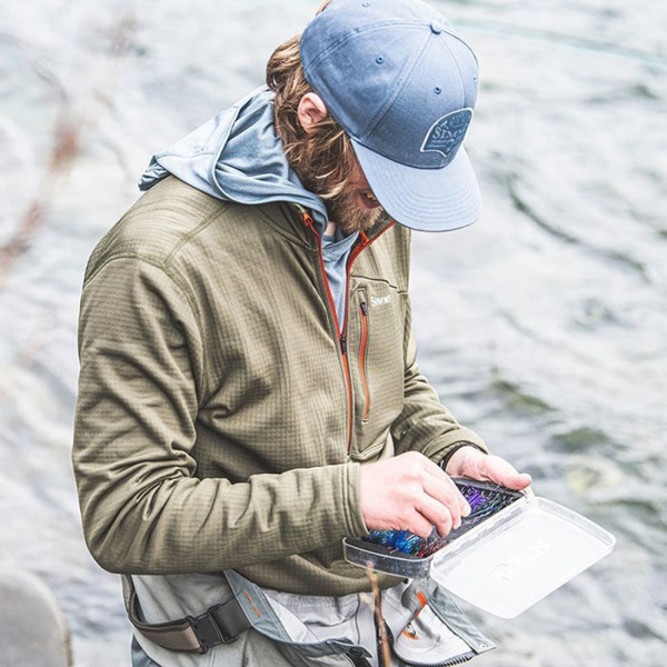 Пуловер Simms Thermal 1/4 Zip Top цвет Dark Stone размер L