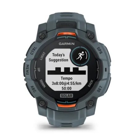 Instinct 3 – 45 мм Solar цвета сумерек с силиконовым ремешком цвета сумерек