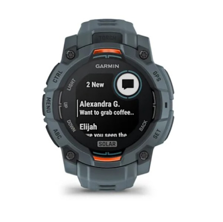 Instinct 3 – 45 мм Solar цвета сумерек с силиконовым ремешком цвета сумерек