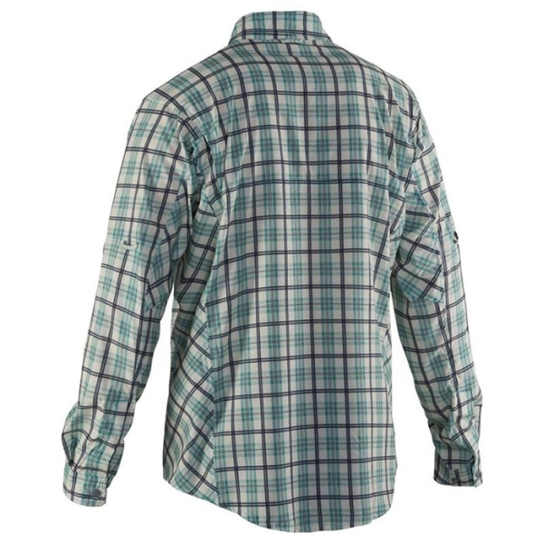 Рубашка Grundens Fly Bridge LS Shirt цвет Dusty Turquiose Plaid размер XXL