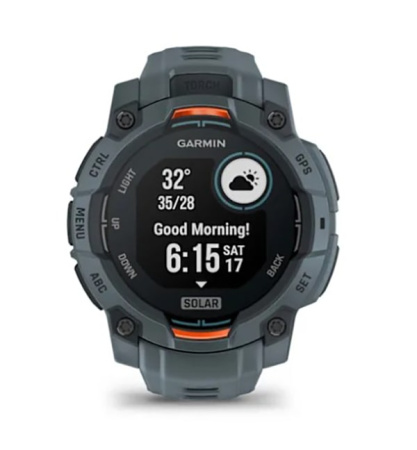 Instinct 3 – 45 мм Solar цвета сумерек с силиконовым ремешком цвета сумерек