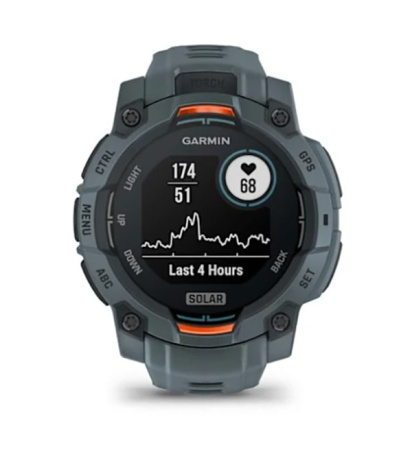 Instinct 3 – 45 мм Solar цвета сумерек с силиконовым ремешком цвета сумерек