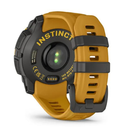 Instinct 3 – 45 мм Solar цвета солнечного луча с силиконовым ремешком с серыми элементами в стиле «солнечные лучи»