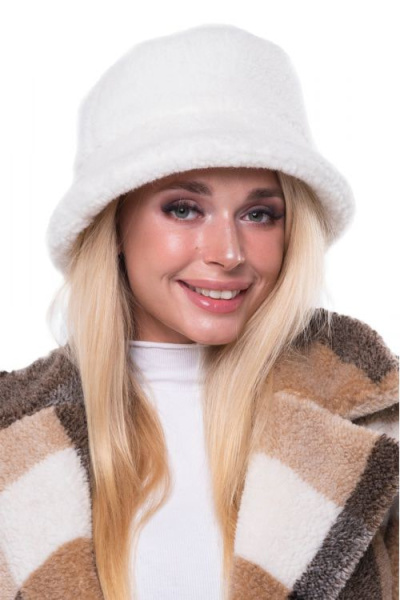 Панама меховая NEW цвет ваниль размер 54-58