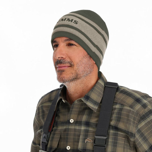 Шапка Simms Hayward Wool Beanie цвет Dark Olive