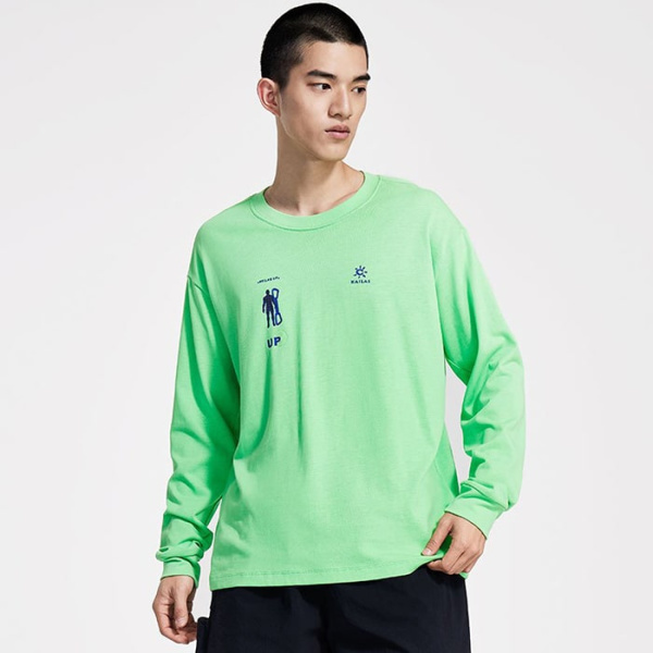 Футболка Kailas с длинным рукавом High-neck Printing Cotton Long Sleeve Unisex UG2117103 светло-зеленая 11442 размер M Футболка Kailas с длинным рукавом High-neck Printing Cotton Long Sleeve Unisex UG2117103 светло-зеленая 11442 размер M