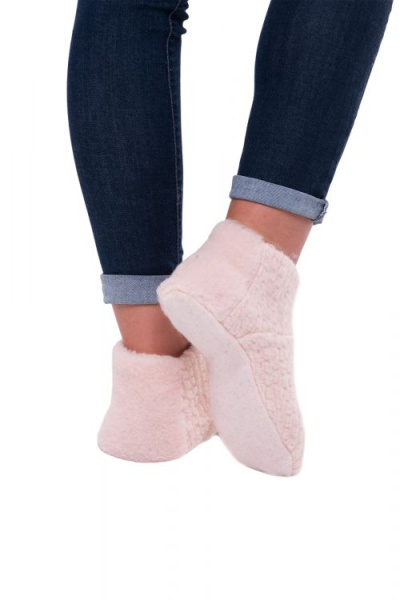 Носки Комби Букле цвет пудра размер 40-41