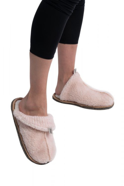 Шлепанцы Трансформер подошва войлок цвет пудра размер 36-37