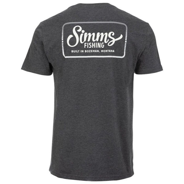 Футболка Simms Two Tone Pocket Tee цвет Charcoal Heather размер L