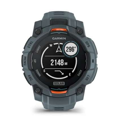 Instinct 3 – 45 мм Solar цвета сумерек с силиконовым ремешком цвета сумерек