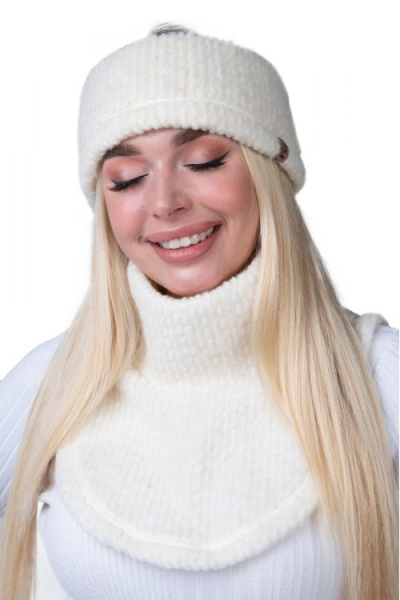 Воротник манишка букле цвет ваниль