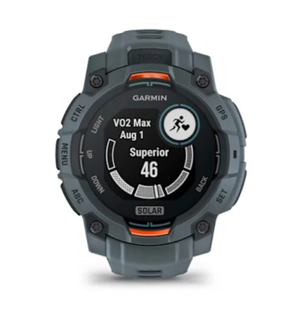 Instinct 3 – 45 мм Solar цвета сумерек с силиконовым ремешком цвета сумерек